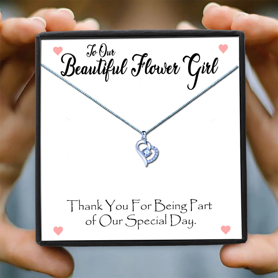 Thank you Our Beautiful Flower Girl Necklaces