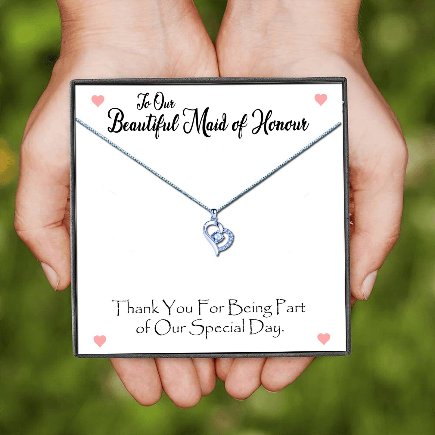 Thank you Beautiful Maid of Honour Necklaces