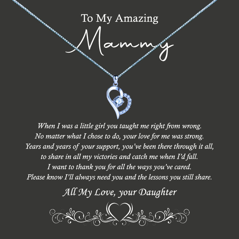 To My Amazing Mother Message Necklace