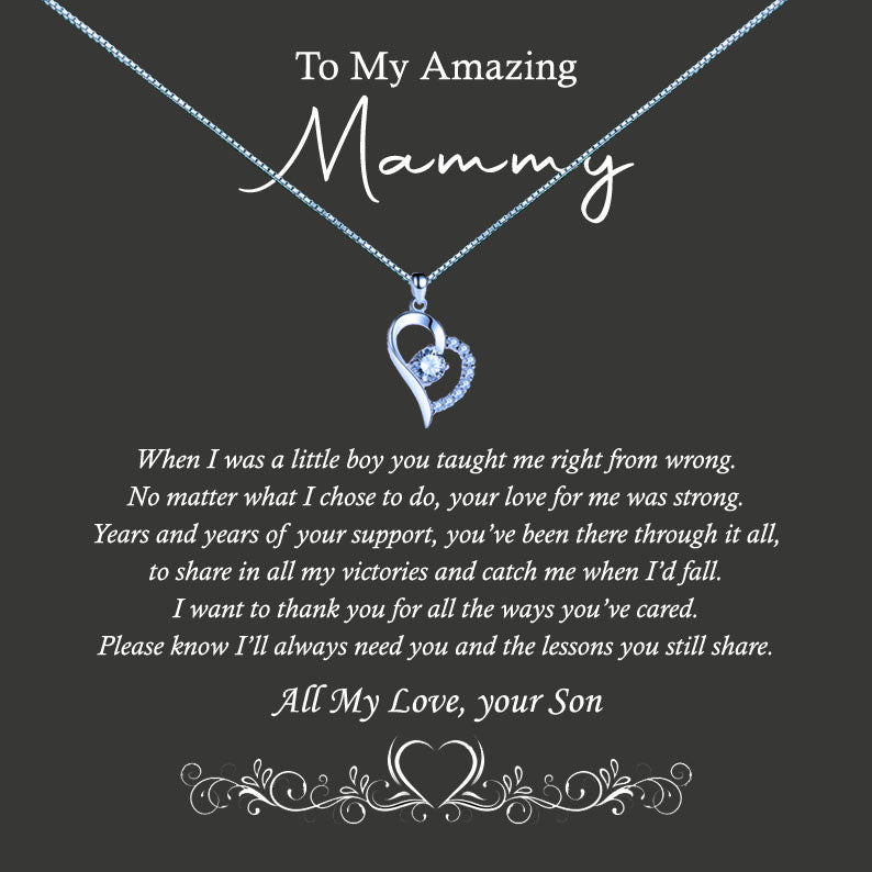 To My Amazing Mother Message Necklace