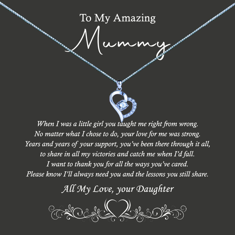 To My Amazing Mother Message Necklace