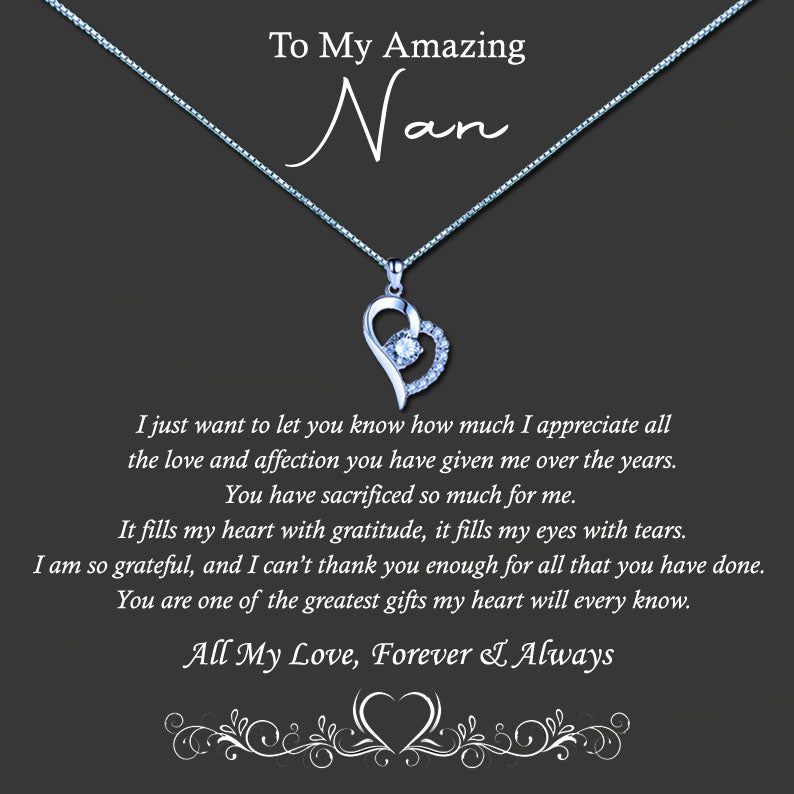 To My Amazing Grandmother Message Necklace