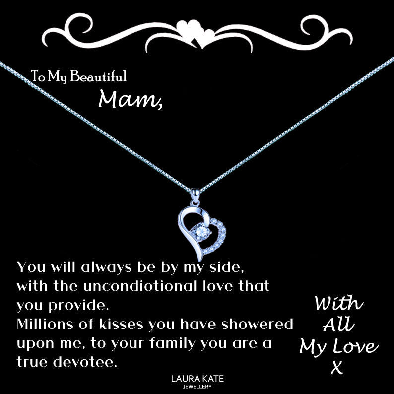 To My Beautiful Mother Message Necklace