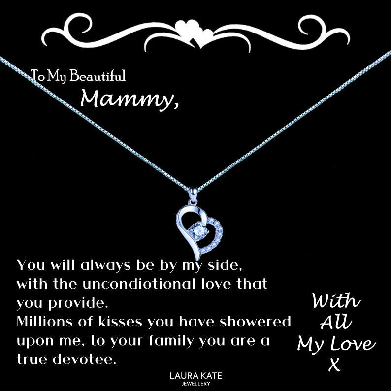 To My Beautiful Mother Message Necklace