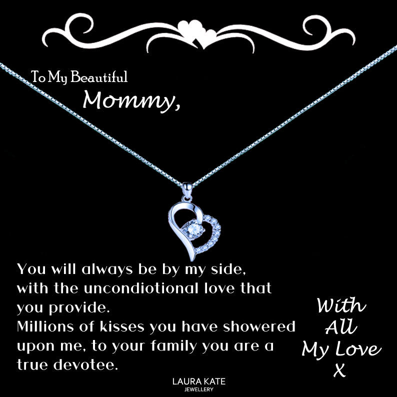 To My Beautiful Mother Message Necklace