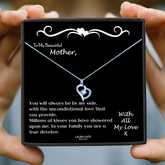 To My Beautiful Mother Message Necklace