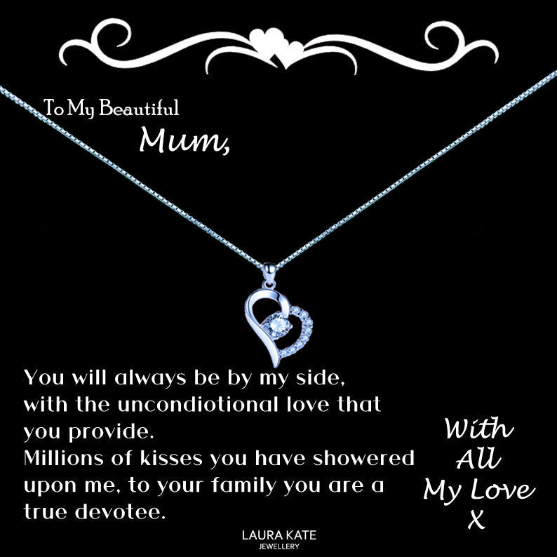 To My Beautiful Mother Message Necklace