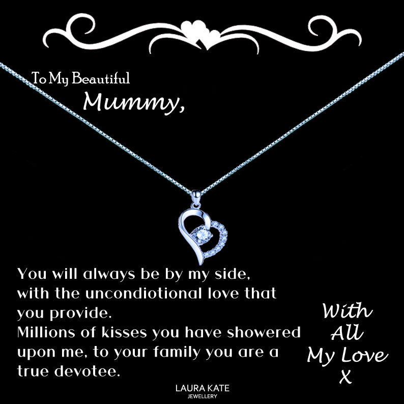 To My Beautiful Mother Message Necklace