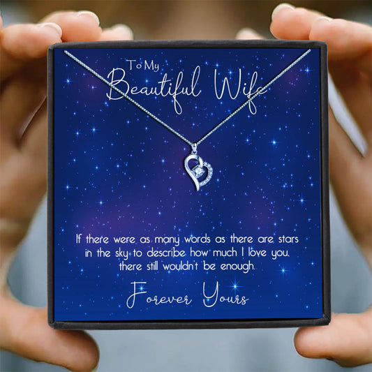 To My Incredible Wife - Not Enough Stars Message Necklace