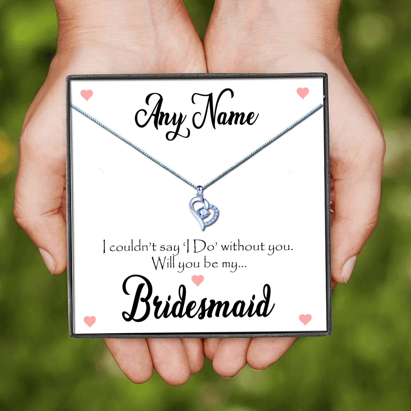 Will You Be My Bridesmaid Message Necklaces