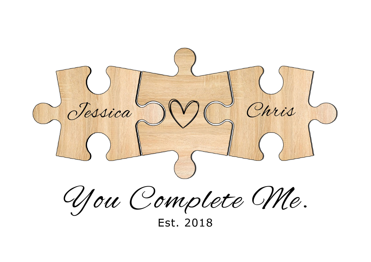 You Complete Me Puzzle Piece Prints