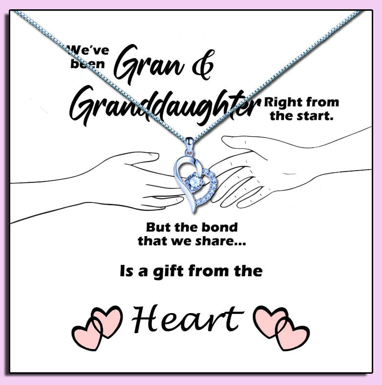 Granddaughter Bond Message Necklace