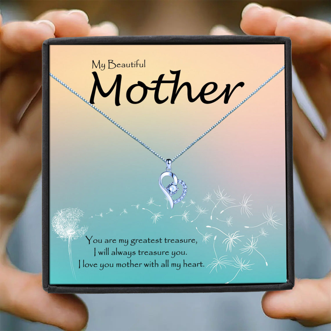 Beautiful Mother - Dandelion Message Necklace