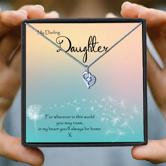 Darling Daughter Dandelion Message Necklaces