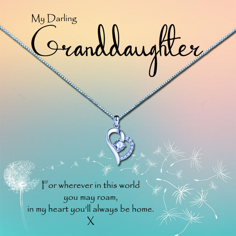 Darling Granddaughter - Dandelion Message Necklace