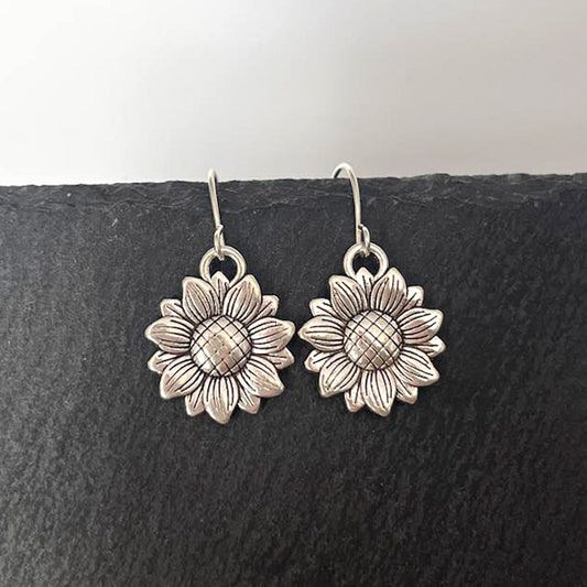 Sunflower Hook Earrings